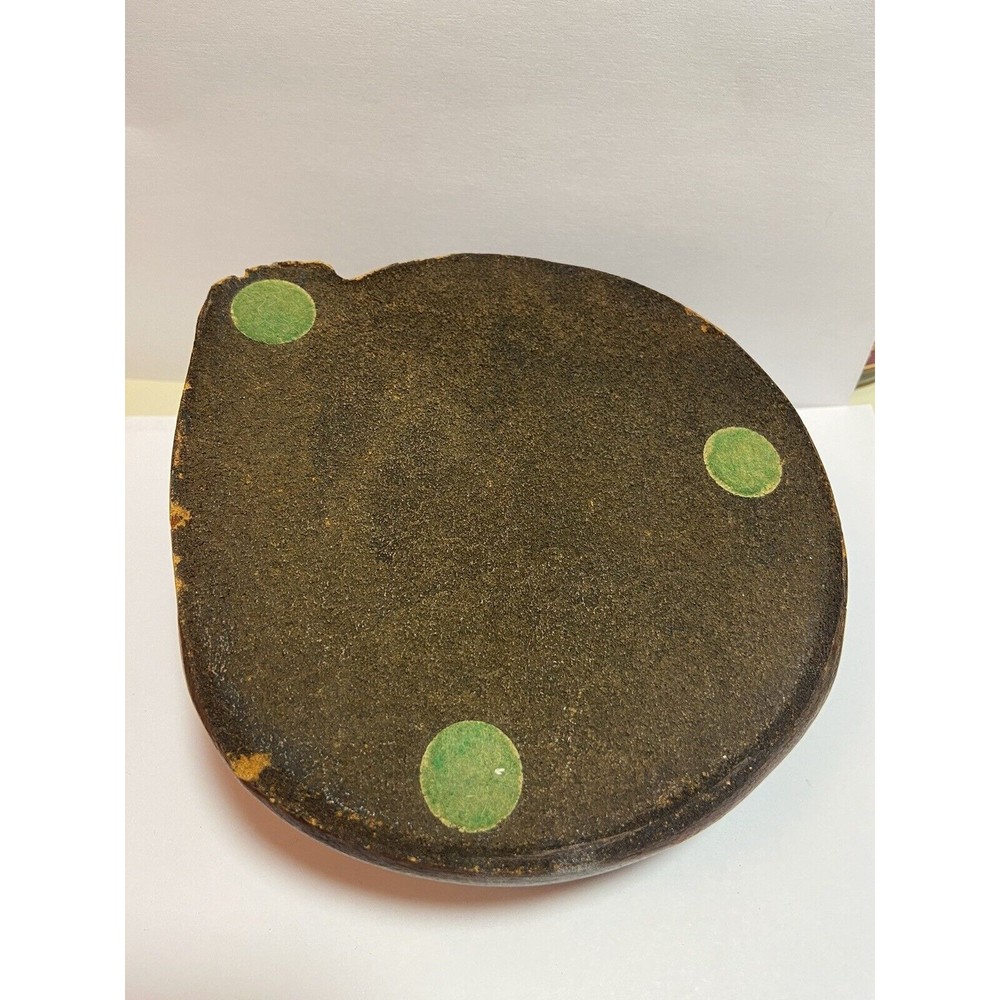 Vintage Wooden Carved Kitten / Cat Sleeping Curled Up Folk Art Kitty SIGNED - Picture 8 of 9